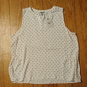 Bass Women's XXL Sleeveless Hi-LoTop NWT 100%Rayon